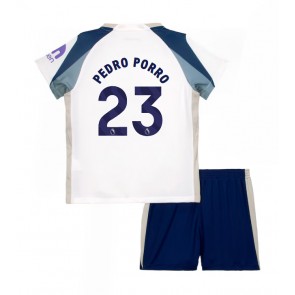 Tottenham Hotspur Pedro Porro #23 Replika Babytøj Hjemmebanesæt Børn 2025-26 Kortærmet (+ Korte bukser)
